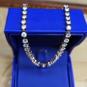 Vintage 14K Yellow Gold 4 Prong Tennis Bracelet